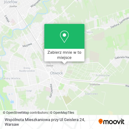 Mapa Wspólnota Mieszkaniowa przy Ul Geislera 24