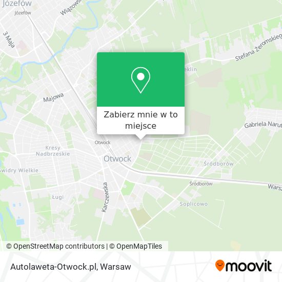 Mapa Autolaweta-Otwock.pl