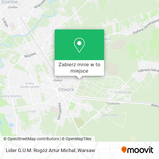 Mapa Lider G.U.M. Rogóż Artur Michał