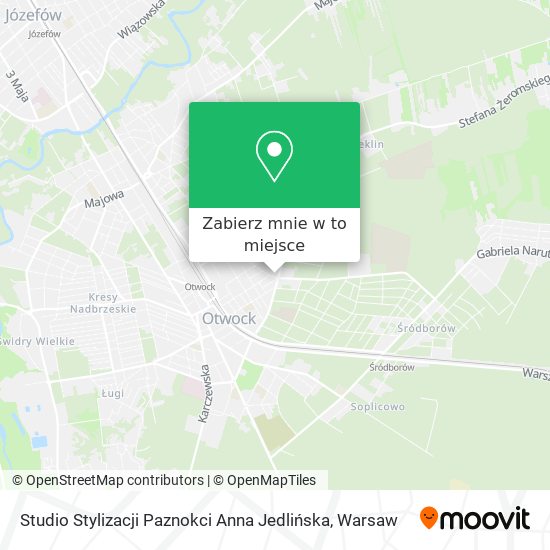 Mapa Studio Stylizacji Paznokci Anna Jedlińska