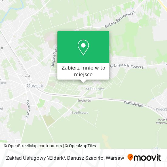 Mapa Zakład Usługowy \Eldark\ Dariusz Szaciłło