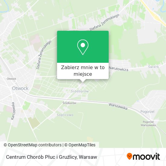 Mapa Centrum Chorób Płuc i Gruźlicy