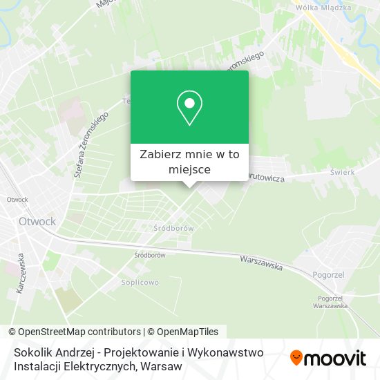 Mapa Sokolik Andrzej - Projektowanie i Wykonawstwo Instalacji Elektrycznych