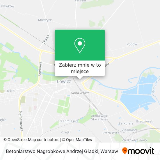 Mapa Betoniarstwo Nagrobkowe Andrzej Gładki