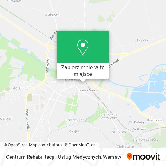 Mapa Centrum Rehabilitacji i Usług Medycznych