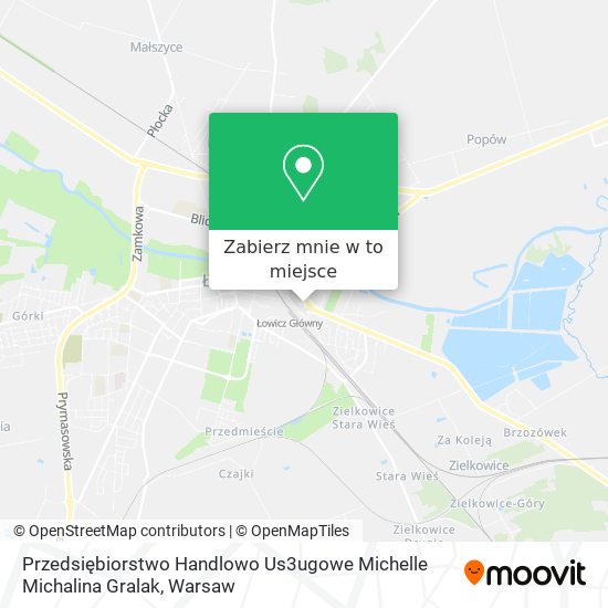 Mapa Przedsiębiorstwo Handlowo Us3ugowe Michelle Michalina Gralak