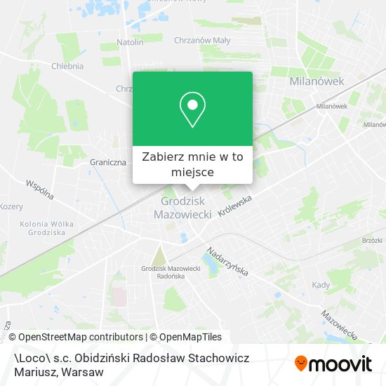 Mapa \Loco\ s.c. Obidziński Radosław Stachowicz Mariusz