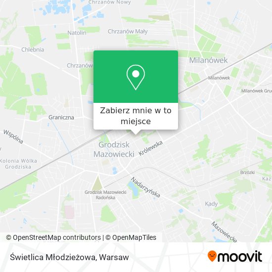 Mapa Świetlica Młodzieżowa