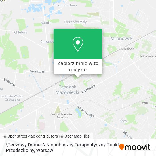 Mapa \Tęczowy Domek\ Niepubliczny Terapeutyczny Punkt Przedszkolny