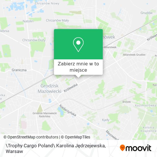 Mapa \Trophy Cargo Poland\ Karolina Jędrzejewska