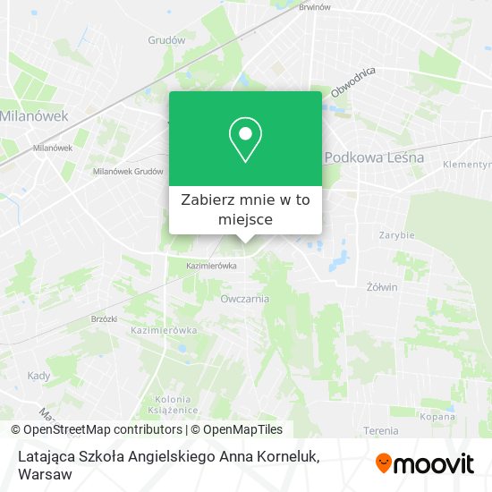 Mapa Latająca Szkoła Angielskiego Anna Korneluk