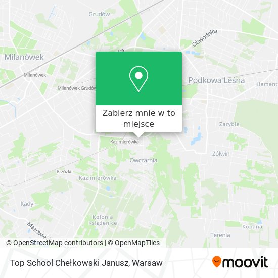 Mapa Top School Chełkowski Janusz