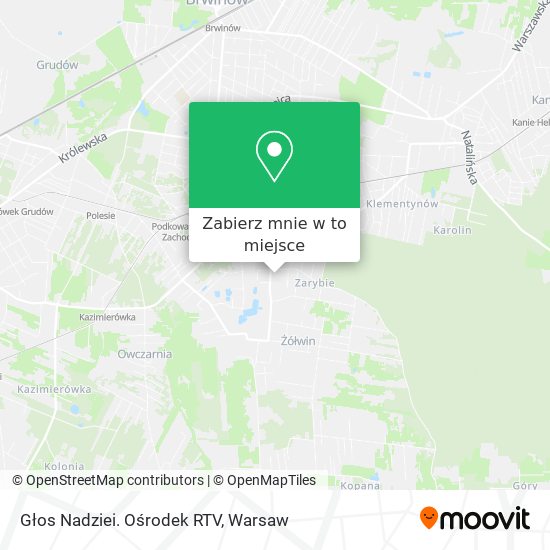 Mapa Głos Nadziei. Ośrodek RTV