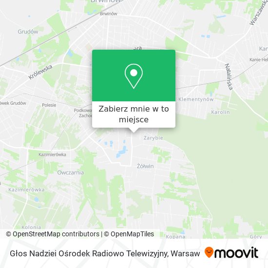 Mapa Głos Nadziei Ośrodek Radiowo Telewizyjny