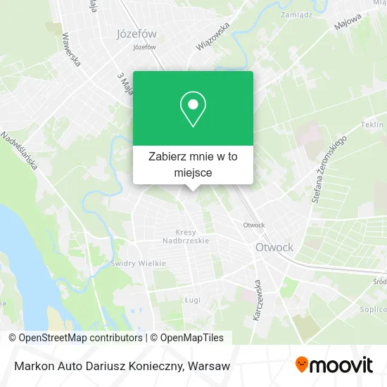 Mapa Markon Auto Dariusz Konieczny
