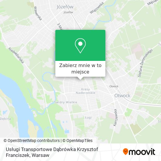 Mapa Usługi Transportowe Dąbrówka Krzysztof Franciszek