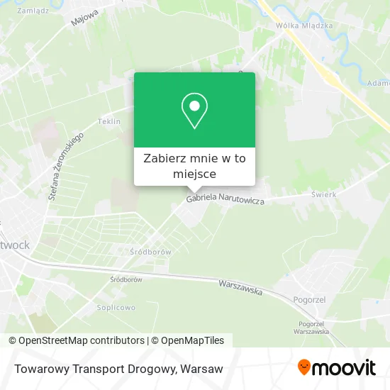 Mapa Towarowy Transport Drogowy