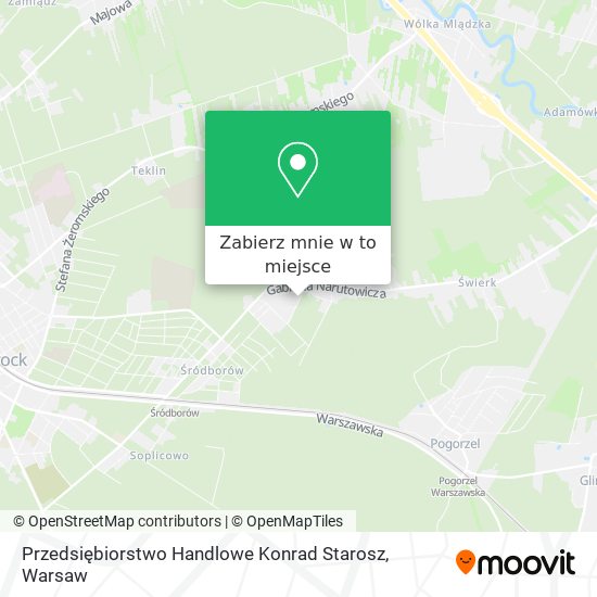 Mapa Przedsiębiorstwo Handlowe Konrad Starosz