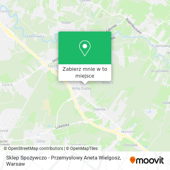 Mapa Sklep Spożywczo - Przemysłowy Aneta Wielgosz