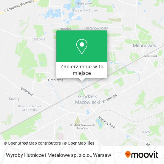 Mapa Wyroby Hutnicze i Metalowe sp. z o.o.