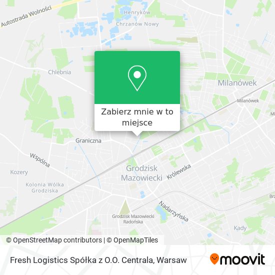 Mapa Fresh Logistics Spółka z O.O. Centrala