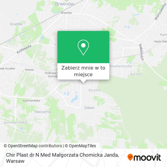 Mapa Chir Plast dr N Med Małgorzata Chomicka Janda