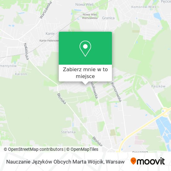 Mapa Nauczanie Języków Obcych Marta Wójcik