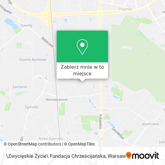 Mapa \Zwycięskie Życie\ Fundacja Chrześcijańska