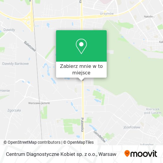 Mapa Centrum Diagnostyczne Kobiet sp. z o.o.