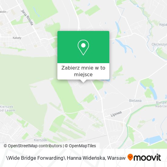 Mapa \Wide Bridge Forwarding\ Hanna Wideńska