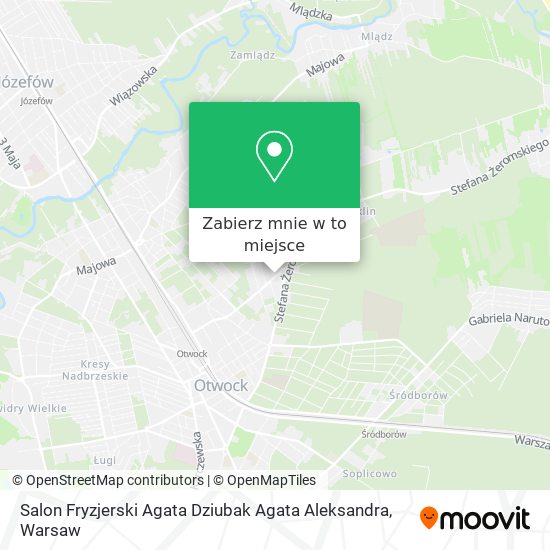 Mapa Salon Fryzjerski Agata Dziubak Agata Aleksandra