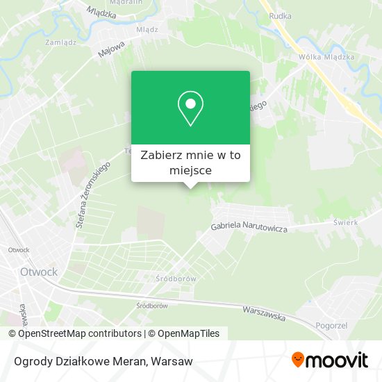 Mapa Ogrody Działkowe Meran