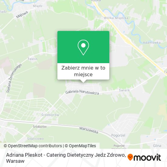 Mapa Adriana Pleskot - Catering Dietetyczny Jedz Zdrowo