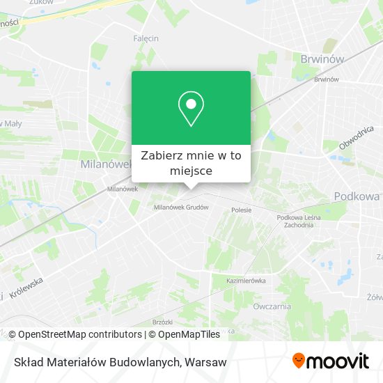 Mapa Skład Materiałów Budowlanych