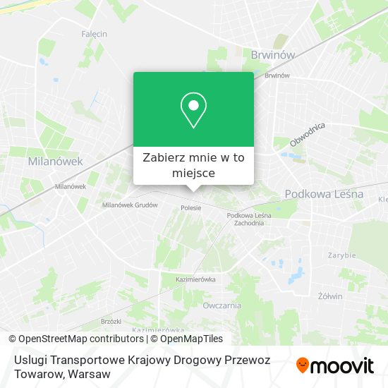 Mapa Uslugi Transportowe Krajowy Drogowy Przewoz Towarow