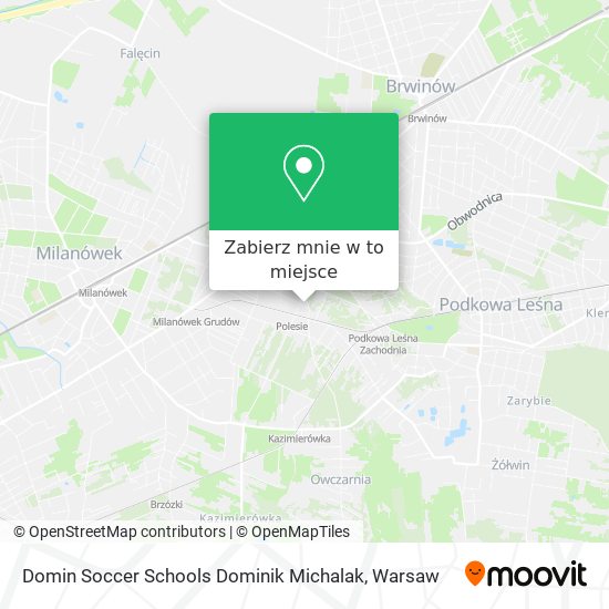 Mapa Domin Soccer Schools Dominik Michalak