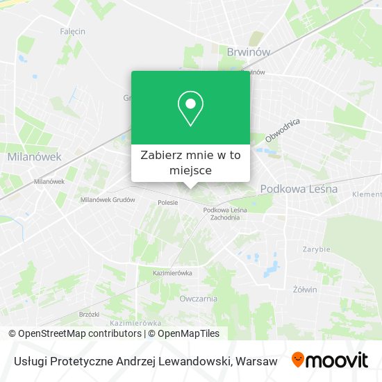 Mapa Usługi Protetyczne Andrzej Lewandowski