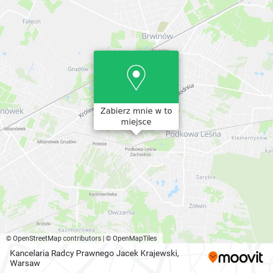 Mapa Kancelaria Radcy Prawnego Jacek Krajewski