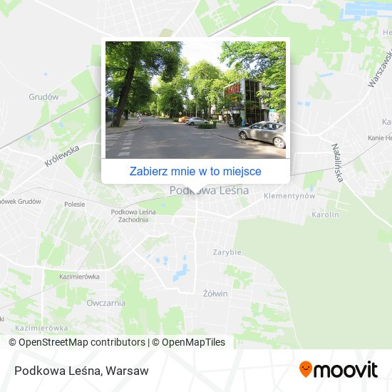 Mapa Podkowa Leśna