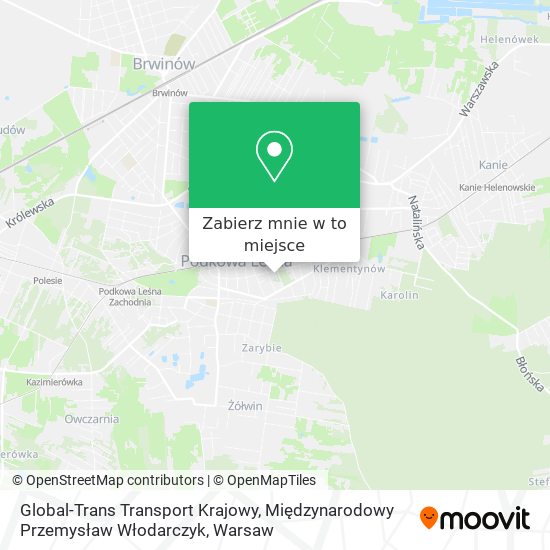 Mapa Global-Trans Transport Krajowy, Międzynarodowy Przemysław Włodarczyk