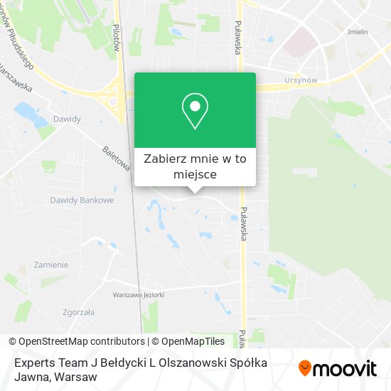 Mapa Experts Team J Bełdycki L Olszanowski Spółka Jawna