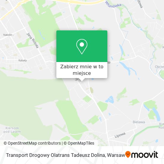 Mapa Transport Drogowy Olatrans Tadeusz Dolina