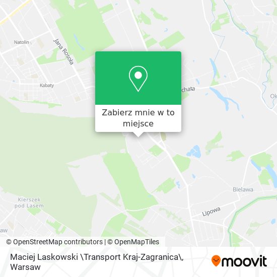 Mapa Maciej Laskowski \Transport Kraj-Zagranica\