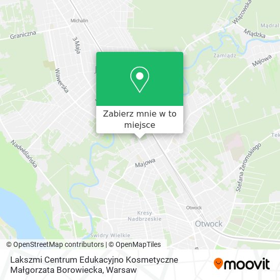 Mapa Lakszmi Centrum Edukacyjno Kosmetyczne Małgorzata Borowiecka