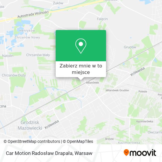 Mapa Car Motion Radosław Drapała