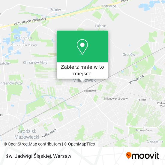 Mapa św. Jadwigi Śląskiej