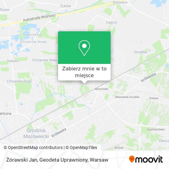 Mapa Żórawski Jan, Geodeta Uprawniony