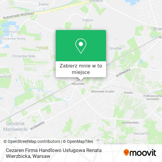 Mapa Cezaren Firma Handlowo Usługowa Renata Wierzbicka