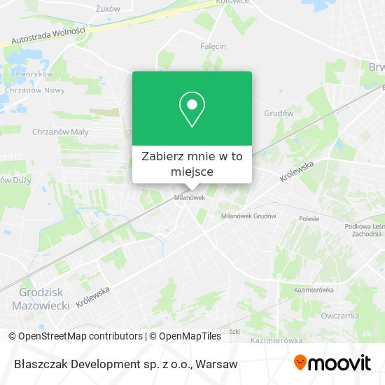 Mapa Błaszczak Development sp. z o.o.