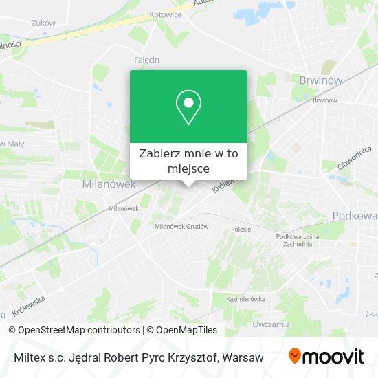 Mapa Miltex s.c. Jędral Robert Pyrc Krzysztof